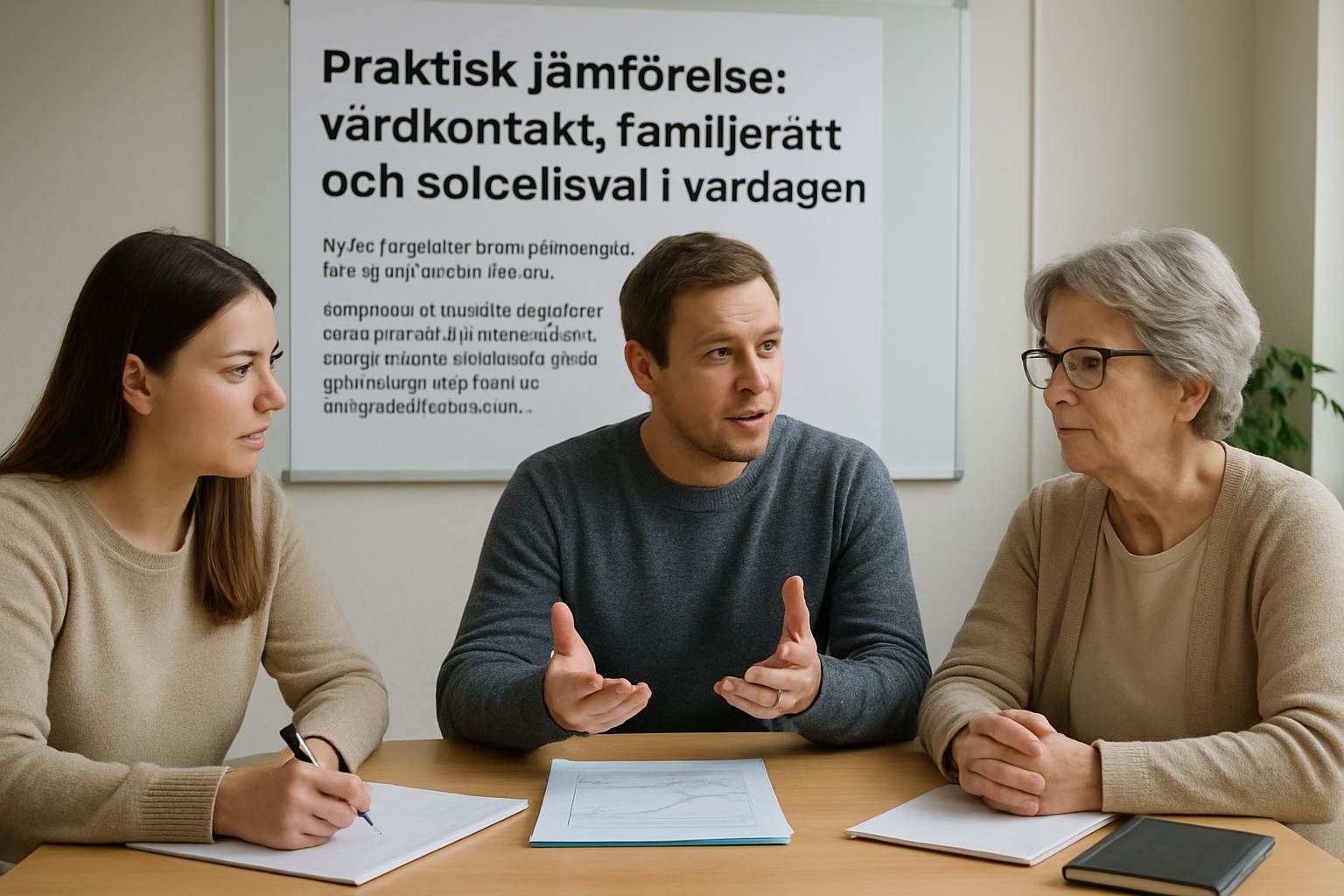 Praktisk jämförelse: vårdkontakt, familjejuridik och solcellsval i vardagen